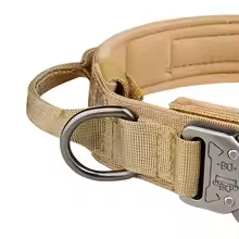 Tactical Dog Collar with Metal Buckle – Durable Nylon for Training and Outdoor Use