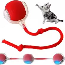 Interactive Smart Cat Toy – Automatic Rolling Ball with Fake Tail