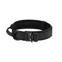 Tactical Dog Collar with Metal Buckle – Durable Nylon for Training and Outdoor Use