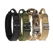 Tactical Dog Collar with Metal Buckle – Durable Nylon for Training and Outdoor Use