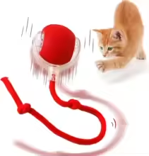 Interactive Smart Cat Toy – Automatic Rolling Ball with Fake Tail